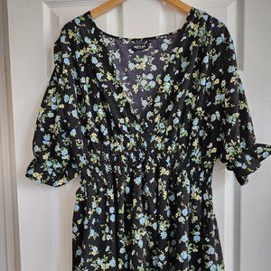 Plus Size Floral Dress